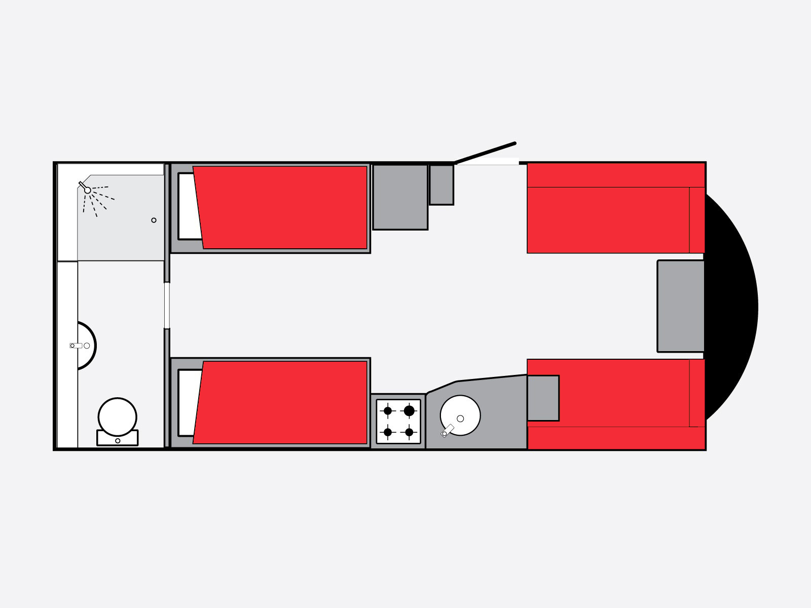 Single Bed Layout